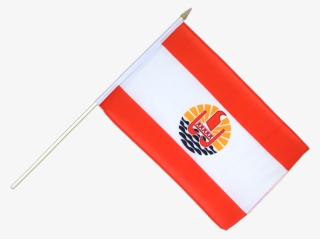 Hand Waving Flag French Polynesia - Drapeau Polynésien Png