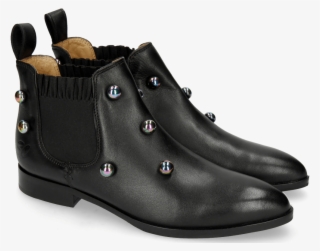 Ankle Boots Jessy 1 Nappa Black Resin Bubble - Motorcycle Boot