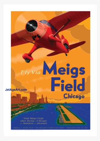 Chicago Meigs Field Airport Cgx Poster