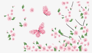 Free Png Spring Png Png Image With Transparent Background - Flowers And Butterflies Png