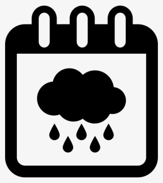 Rainy Season On Calendar Page Symbol Svg Png Icon Free - Calendar Icon Png