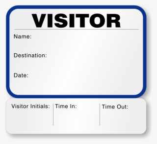 Sign Out 1 Day Time Expiring Voiding Visitor Pass - Visitor Badge