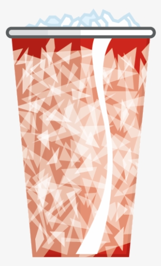 Un Poco De Soda Fría En Un Vaso De Papel Lleno De Hielo - Vase