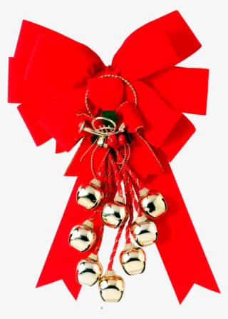 Adornos Y Campanas De Navidad - Laço De Natal Em Png