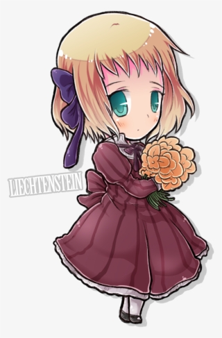 Hetalia Kertas Dinding Probably With Anime Called Hetalia - Hetalia Chibi Liechtenstein