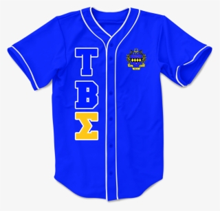 Tau Beta Sigma Embroidered Greek Baseball Jersey - Alpha Phi Alpha Baseball Jersey
