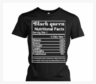 Black Queen Nutrition Facts - Monochrome