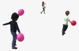 People Cutouts - - Kids Playing Png