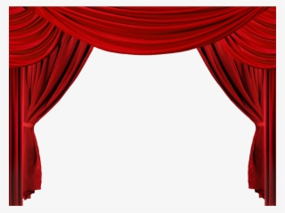 Curtain Clipart Press Button - Stage Curtain Clip Art