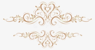 Free Png Download Gold Element Transparent Clipart - Transparent Gold Floral Ornaments Png