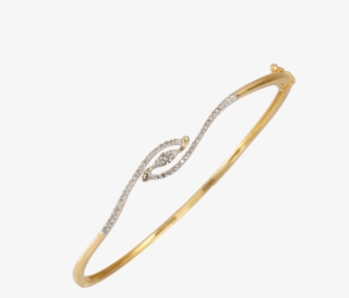 18kt Yellow Gold And Diamond Bangle - Body Jewelry