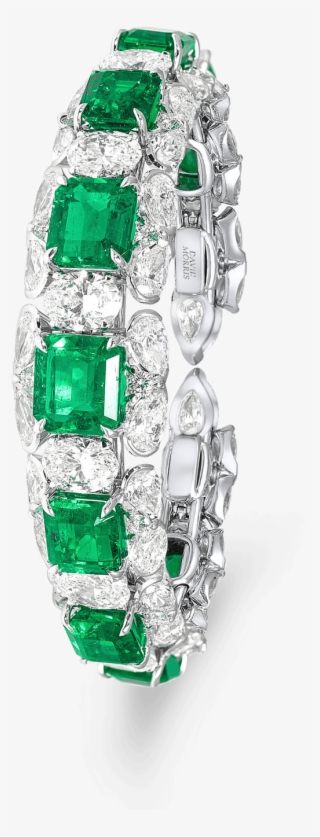 Pirouette Emerald Bangle - Engagement Ring