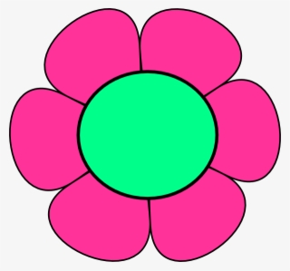 How To Set Use Pink And Green Flower Svg Vector