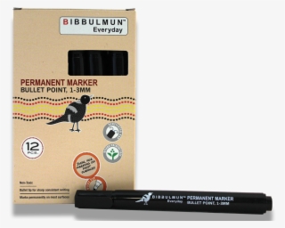 Permanent Marker Bullet Point 12-pack Black - Eye Liner
