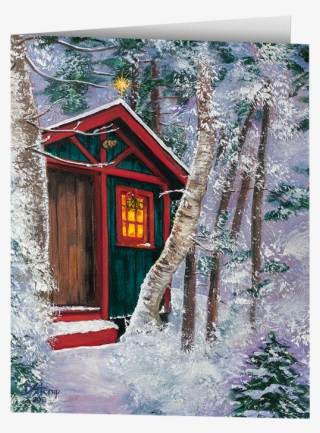 2013 Camp Christmas Card-folded - Outhouse