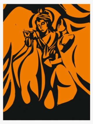 Lord Krishna Source - Painting Radha Krishna Silhouette