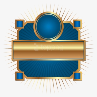Free Png Download Decorative Label Blue Clipart Png - Circle