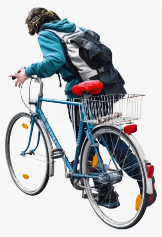 Free Png Walking With His Bike Png Images Transparent - People With Bicycles Png