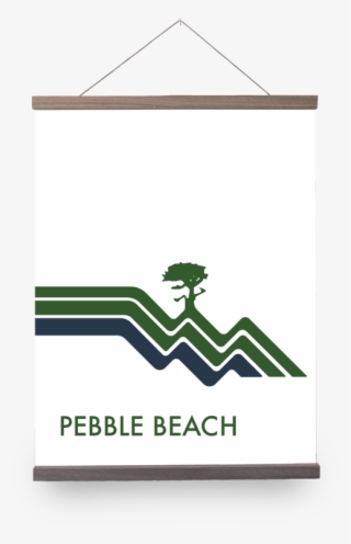Pebble Beach Waves White Giclée Print - Graphic Design
