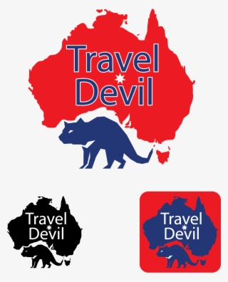 Bold, Playful, Travel Industry Logo Design For Travel - Map Of Australia