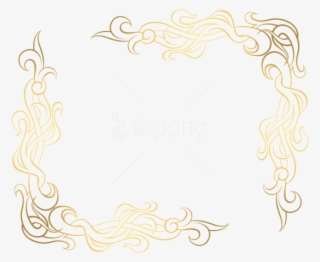 Free Png Download Gold Corner Decoration Clipart Png - Decorative Corner Borders Transparent Gold