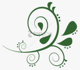 Free Png Curved Line Design Png Image With Transparent - Green Swirls Clip Art