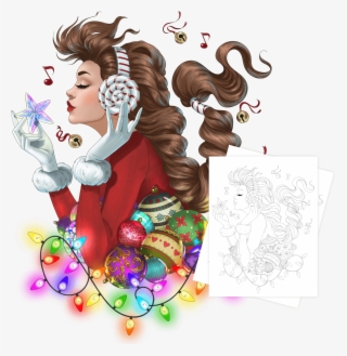 Free Adult Coloring Page - Illustration