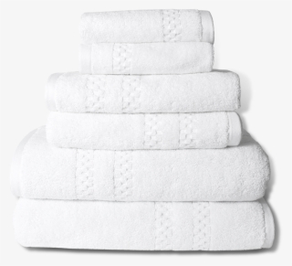 Mini Squares Complete Bath Set In White Design By Turkish - Mattress Pad