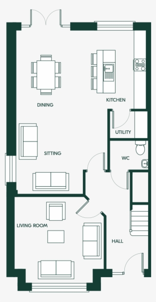 4 Bed Semi Detached - Floor Plan