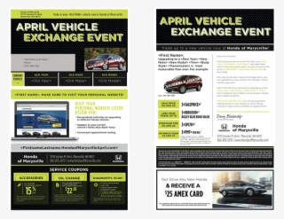 Force Marketing Trade In Trade Up April Vehicle Exchange - Flyer