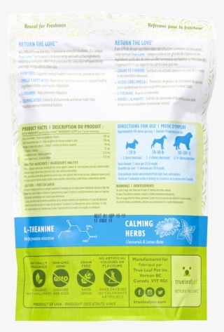 True Hemp™ Chews • Calming - True Hemp Calming Sticks Label