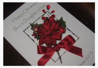 Handmade Poinsettia Christmas Card1 - Christmas Card