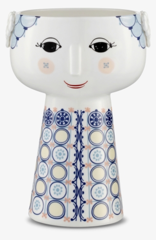 Eva Vase Blue H18 5 Eva - Bjørn Wiinblad Eva