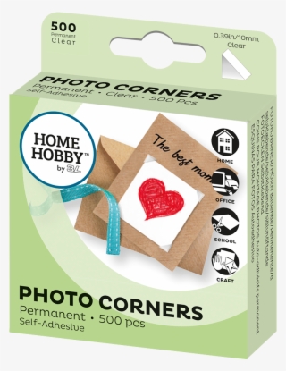 Photo Corners Clear, 500 Pcs, 10mm - 3l Clear Photo Corners