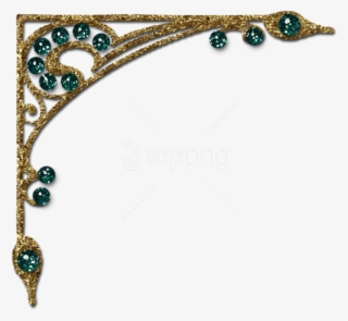 Free Png Download Transparent Gold Diamond Decorative - Corner Png Transparent