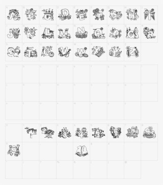 Font Characters - Number