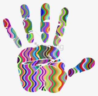 Free Png Download Waves Handprint Silhouette - Huella De Una Mano Png