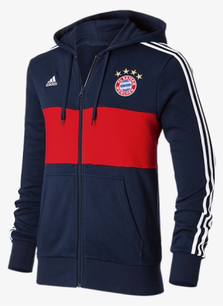 Bayern Munich 17/18 Zip-hoodie Blue Away Jacket - Hoodie