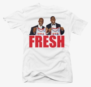 Fresh Duo White Tee - Wheat Air Jordan Shirt