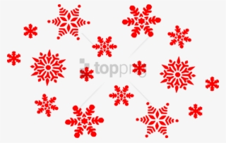 Free Png Download Red Snowflakes Png Images Background - Red Snowflake Clipart