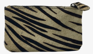 Zebra Print Leather Purse - Coin Purse