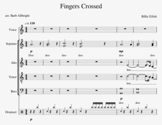 Fingers Crossed Sheet Music For Voice, Percussion Download - Sheet Music
