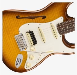 Fender Rarities Flame Maple Top Stratocaster Thinline - Electric Guitar