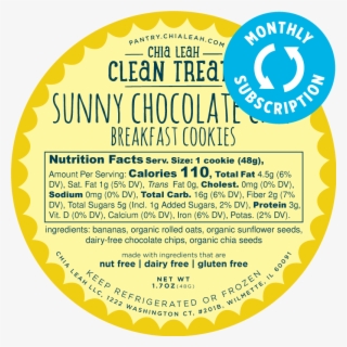 Sunny Chocolate Chip Cookie - Circle