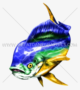 Production Ready Artwork For T Shirt Printing - Mahi-mahi
