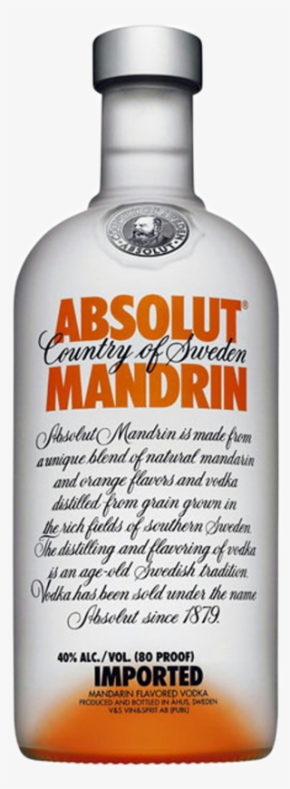 Absolut Mandarin 75 Cl[sweden] - Absolut Vodka Mandarin 75cl