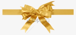 Free Png Gold Gift Bow Png Png Image With Transparent - Gold Ribbon Png Hd