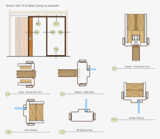 Timely Door Frames Pocket Door Trim Kit Single Drawing - Floor Plan