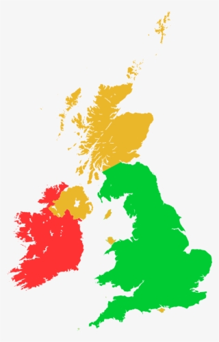 Free Delivery Map For Wallpaper Mural Printing Uk - Uk And Ireland