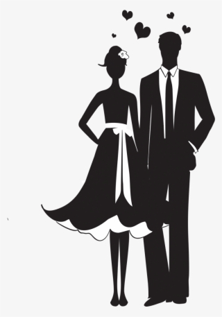 Touching, Talking, Holding Hands, Gazing Into One Another's - High School Prom Dress Illustrations